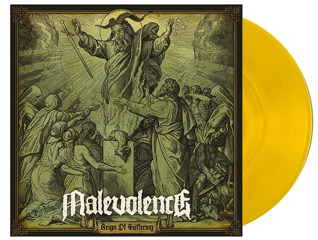 Malevolence - Reign of Suffering. Ltd Ed. Yellow LP (only 300 worldwide!) 
